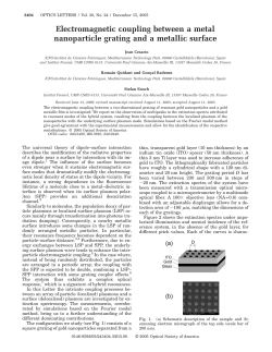 Electromagnetic coupling between a metal nanoparticle