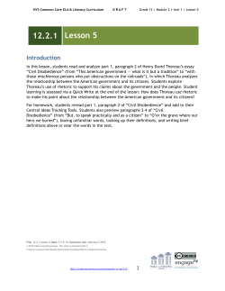 Grade 12 Module 2, Unit 1, Lesson 5