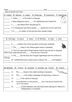 GA end of unit test - Primary Grades Class Page