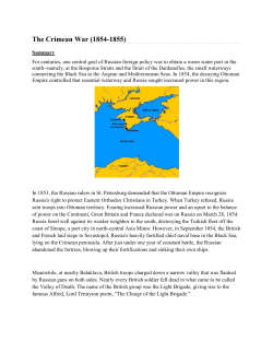 The Crimean War (1854
