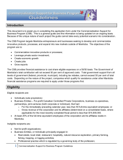 Introduction Eligibility