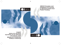 OECD Principles and Guidelines for Access to Research Data from