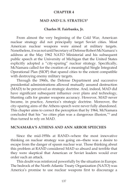 MAD and U.S. Strategy
