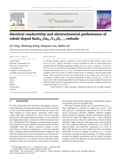 Electrical conductivity and electrochemical performance of cobalt
