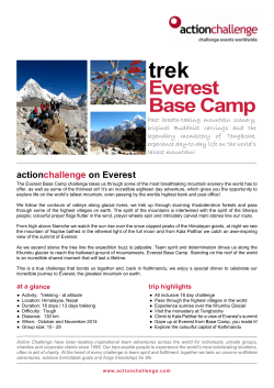 Everest Base Camp Brochure New
