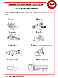 Dozers Graders Scrapers Loaders Excavators Compactors Dump
