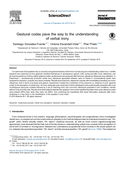 Gestural codas pave the way to the understanding of verbal irony