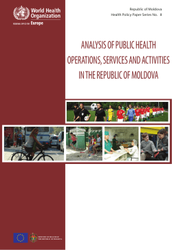 ANALYSIS OF PUBLIC HEALTH OPERATIONS, SERVICES AND