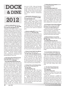 DINE - Boating on the Hudson Articles