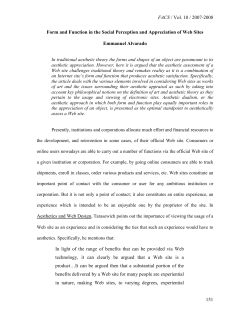 Form and Function in the Social Perception and Appreciation of