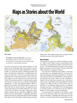 Maps as Stories about the World - National Council for the Social