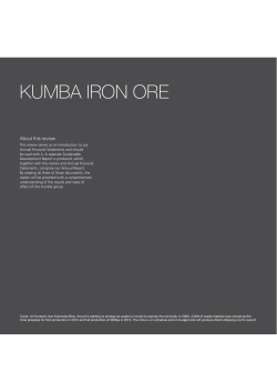 kumba iron ore - Anglo American
