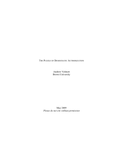Democratic Authorization