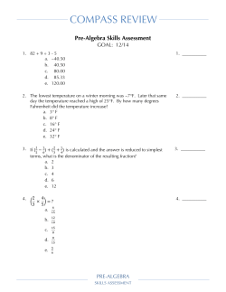 Pre-Algebra - Warren County Schools