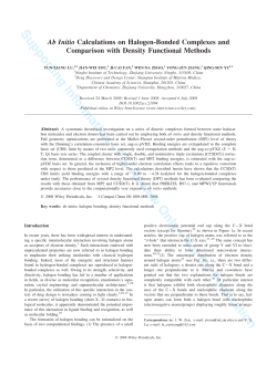Supporting Information - For Review Only - Not for Publication