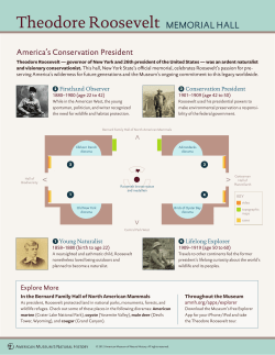 Teaching in the Theodore Roosevelt Memorial Hall