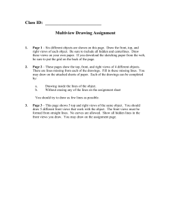 Multiview Drawing Assignment