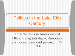 Politics in the Late 19th Century - LBCC e