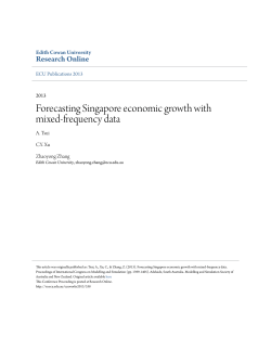 Forecasting Singapore economic growth with mixed