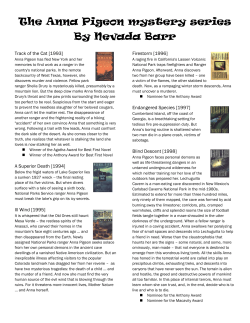 The Anna Pigeon mystery series