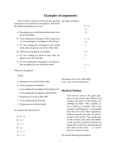 Examples of arguments