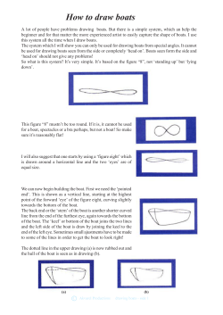 How to draw boats