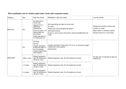 Algorithms and risk stratification tables (compiled version)