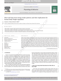 Short and long-term energy intake patterns and their implications for