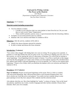 The Power of the Pastiche - San Jose State University