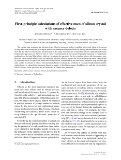 First-principle calculations of effective mass of silicon crystal with