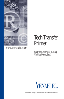 Tech Transfer Primer