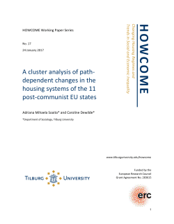 A Cluster Analysis of Path-Dependent Changes