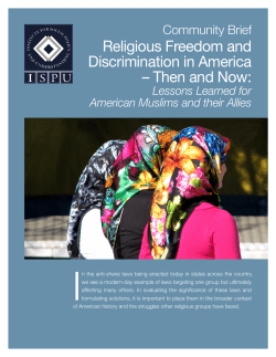 Now! - Institute for Social Policy and Understanding