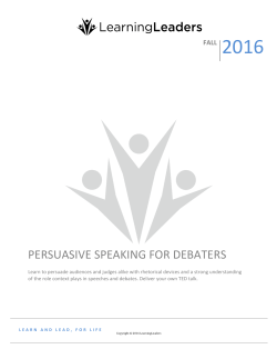 - LearningLeaders Debate Academy
