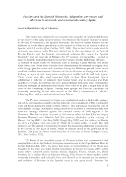 Persians and the Spanish Monarchy. Adaptation, conversion and
