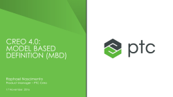 creo 4.0: model based definition (mbd)