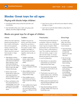 Blocks: Great toys for all ages