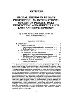 articles global trends in privacy protection: an