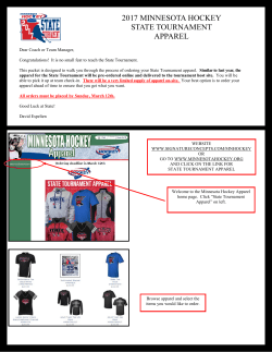 2017 MINNESOTA HOCKEY STATE TOURNAMENT APPAREL