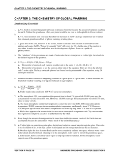 chapter 3: the chemistry of global warming