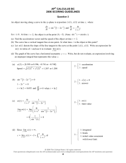 Sample Responses Q3 - AP Central