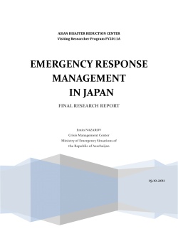 emergency response management in japan