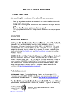 MODULE 1: Growth Assessment