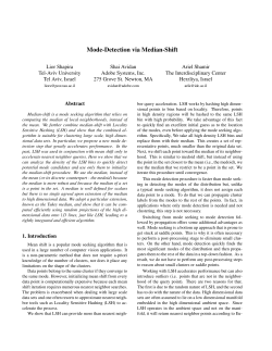 Mode Detection by Median