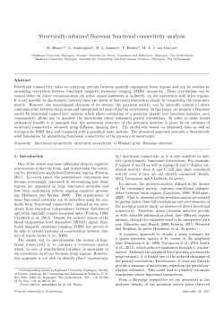 Structurally-informed Bayesian functional connectivity analysis
