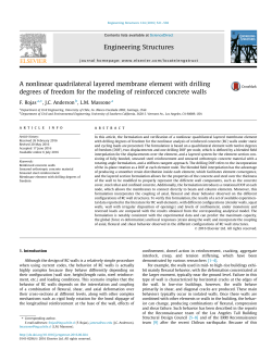 A nonlinear quadrilateral layered membrane element with drilling