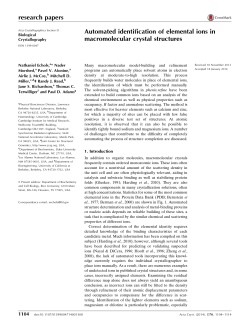 Automated identification of elemental ions in macromolecular crystal