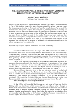 The awakening and “a pair of silk stockings” : a feminist