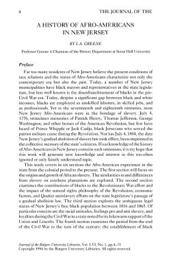 4 the journal of the - The Journal of the Rutgers University Libraries