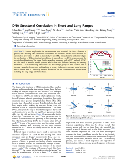 DNA Structural Correlation in Short and Long